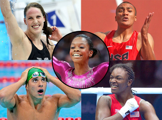Gabby Douglas, Missy Franklin, Claressa Shields, Ashton Eaton, Chad Le Clos Gabby Douglas, Missy Franklin, Claressa Shields, Ashton Eaton, Chad Le Clos